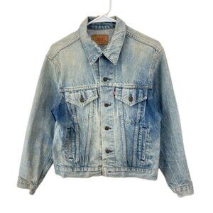 Vintage 80s Levi’s Type III Denim Trucker Jacket Women’s 00 Red Tab Faded